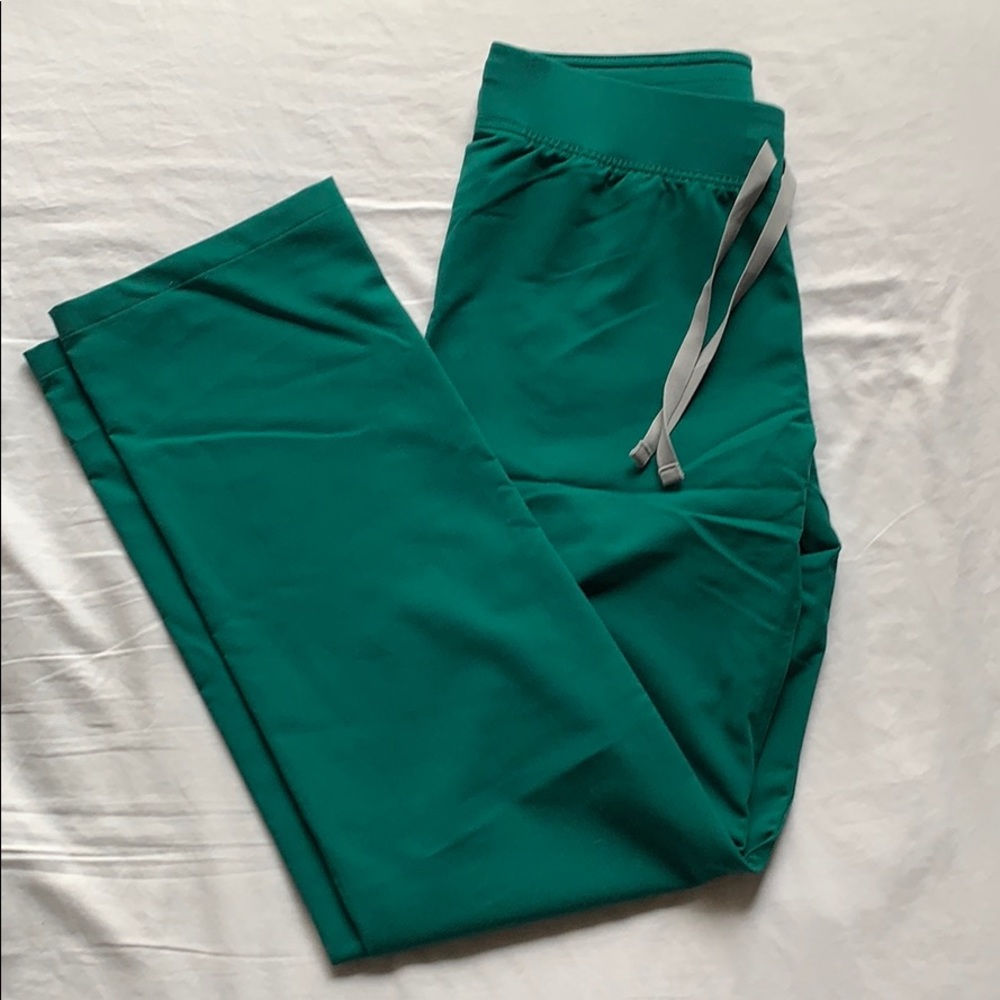 Figs hunter green scrub bottoms